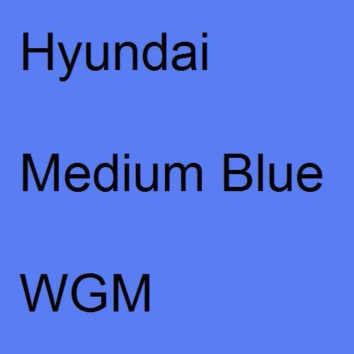 Hyundai, Medium Blue, WGM.